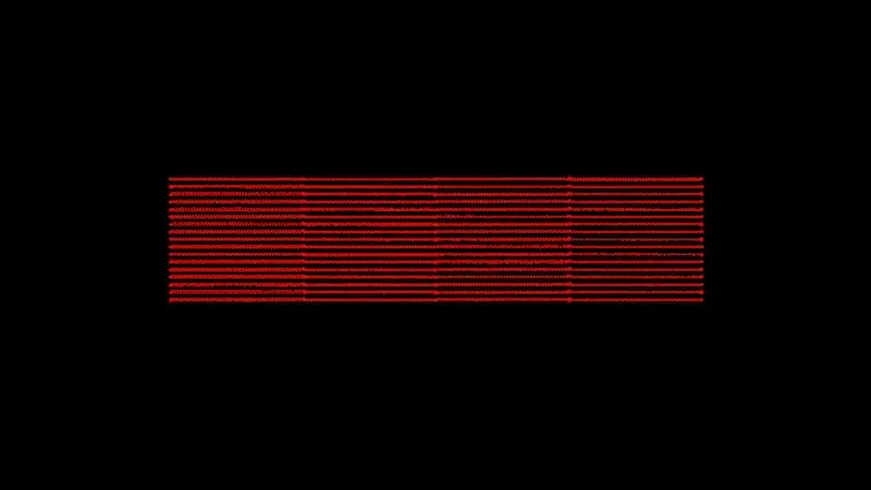 Red Stripes Mesh Painting - Chris Follows