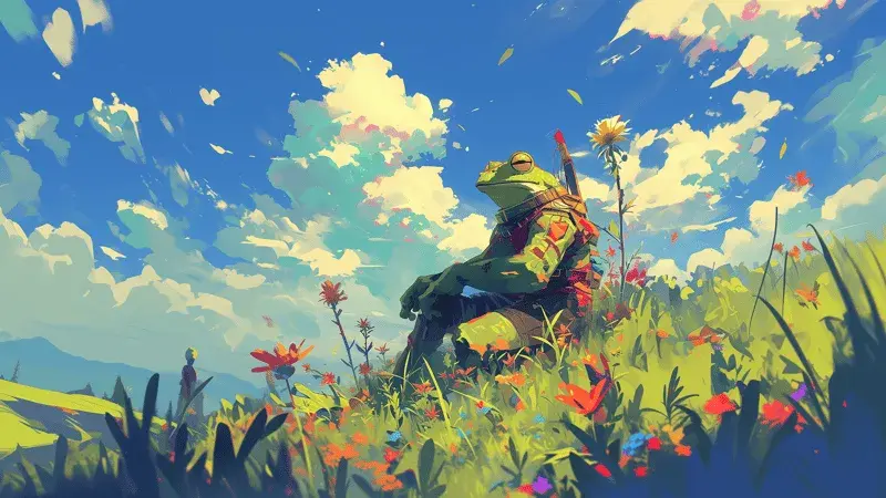 Touching grass ☘️ - Cyborg