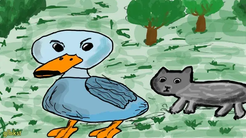 Cat Meets Duck - glbkst